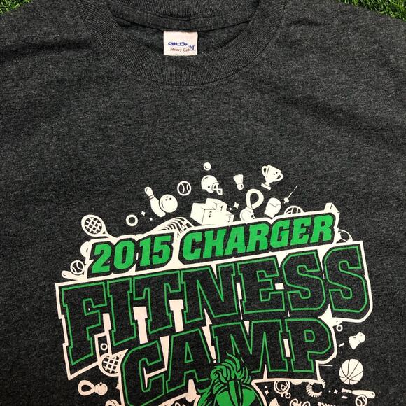 Men's Grey 2015 Charger Fitness Camp Graphic Tee - Picture 3 of 3